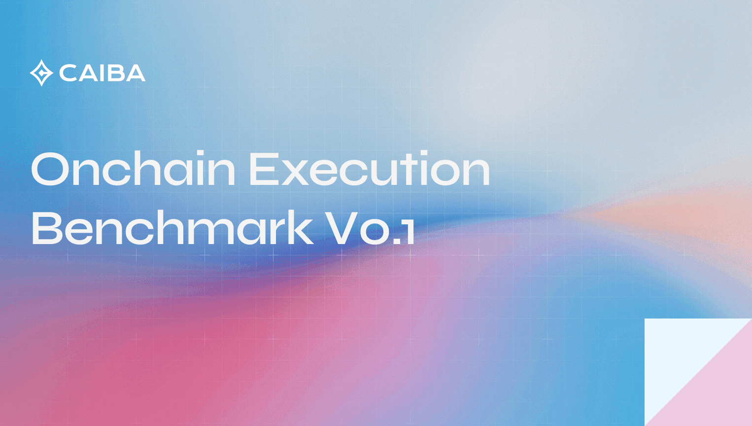 Onchain Execution Benchmark V0.1